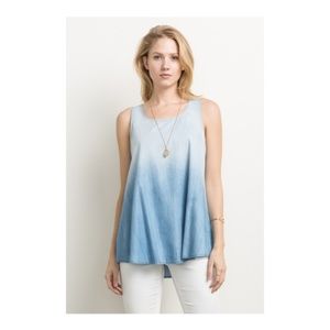 Mystree Tencel Denim Swing Top